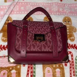 Michael Kors Burgundy Satchel